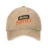 Lässige A-Aperols Spritz Logo Baseballkappe Herren Damen Used Denim Snapback Kappe 2024 Lustiger Cocktail Outdoor Unstrukturierte Mütze