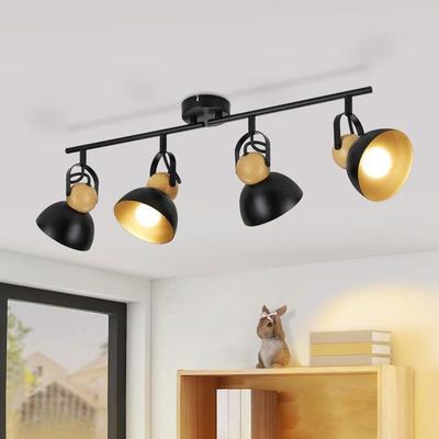 Plafonnier NETTLIFE Plafonnier 4 Flammes E27 Orientable 350°