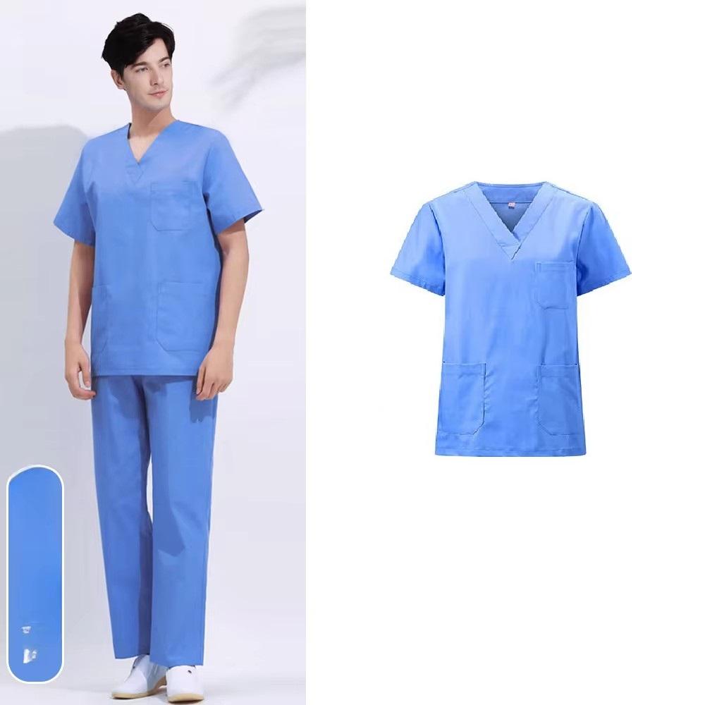 

Одежда для ручной стирки Хирургические халаты Костюмы-сплиты Больничная хлопковая одежда для ручной чистки Операционные комбинезоны с короткими рукавами для мужчин и женщин 2XL