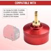 Fuel Gas Cap With Brass Hose Connector, Aluminum 1/4" NPT Port With Nitrile Gasket, For Honda EU1000i EU2000i EU2200i EU20i EU10i For Champion 2000W