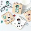 8 Korean Q Version Girl Collage Hand-on DIY Decoration Mobile Phone Case Decoration Waterproof Stickers