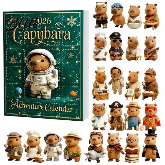 Themed Blind Box Countdown with Advent Calendars Christmas Capybara Set 2026 24 Days Novelty Gift