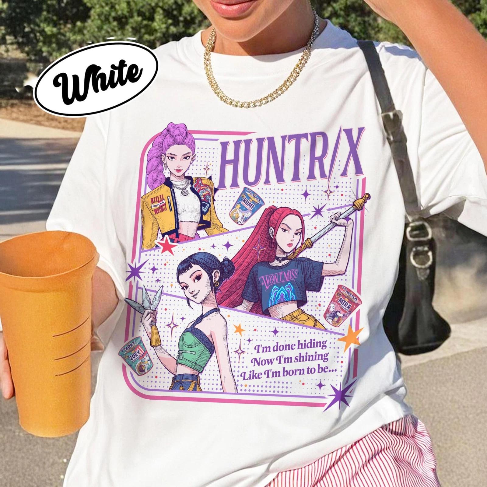 

Футболка Huntrix Demon Hunters Футболка Huntrix Футболка Mira Rumi Футболка Joey Аниме футболка Одежда Короткий рукав Мужская Женская Всесезонная 3XL