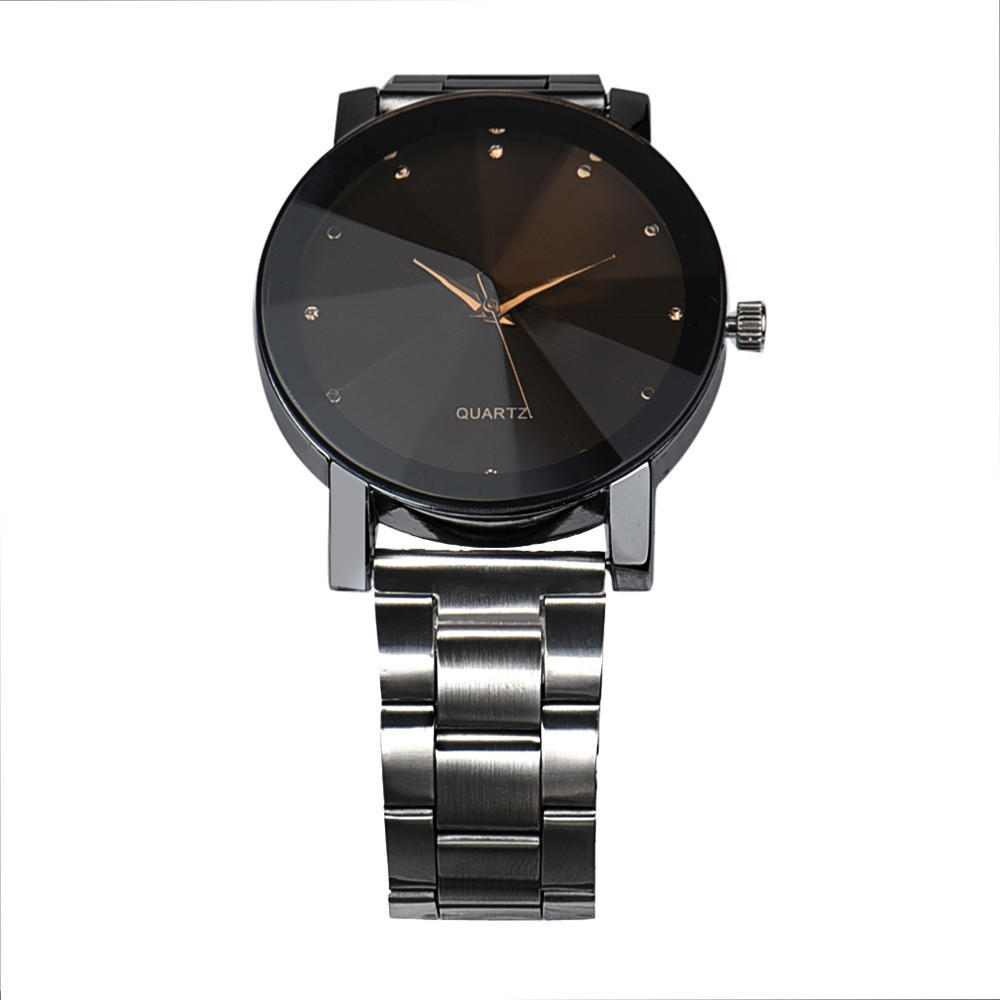 Classic Fashion Men Watches Black Stainless Steel Quartz Watch Men Luxury Mens Watches erkek kol saati horloge man montres homme