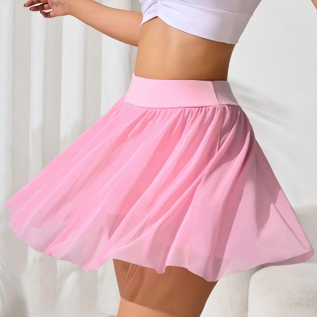 Women's Sports Skirt Yoga Culottes -Light High Waist Fitness Skirt