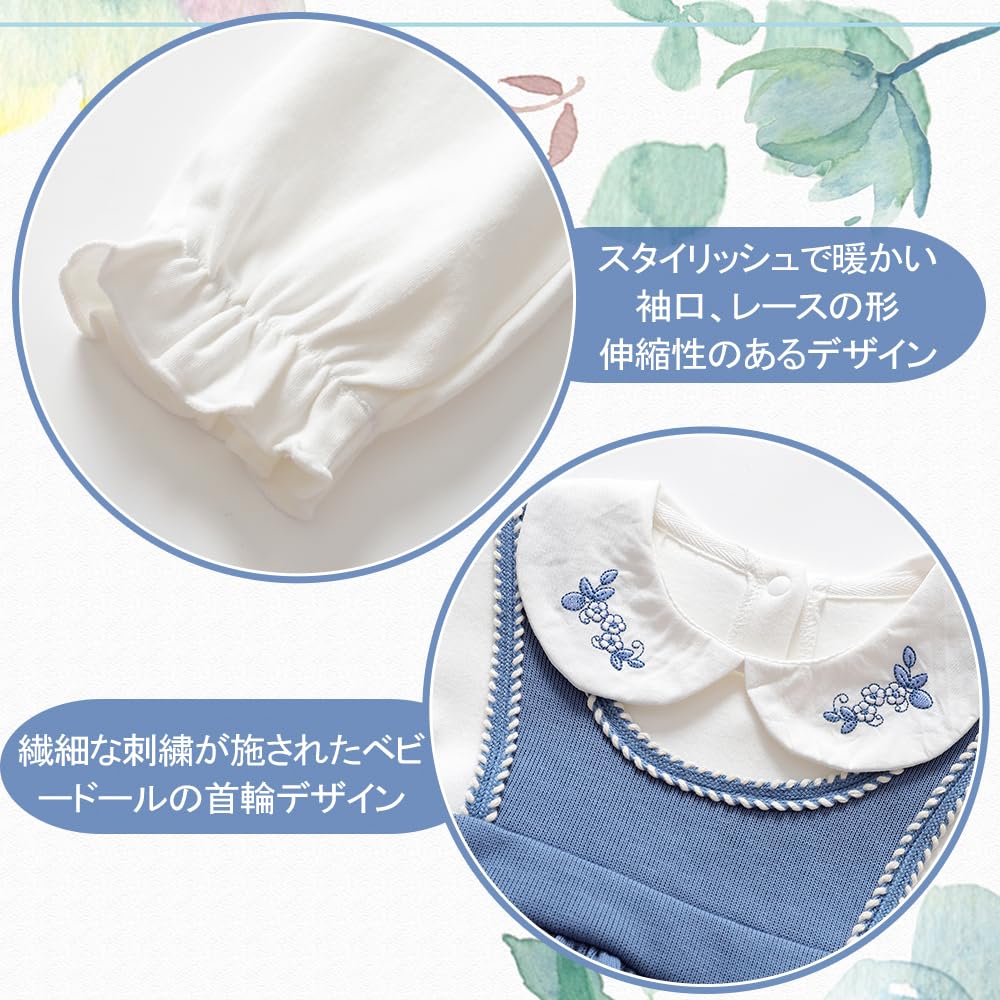 Reegoo Peter Cute Long Sleeve Baby Newborn Hospital Solid Cute Ceremony School Recital Size Ages Months Girls' Dress, Clothes, Outfit, Outfit, Tunic,