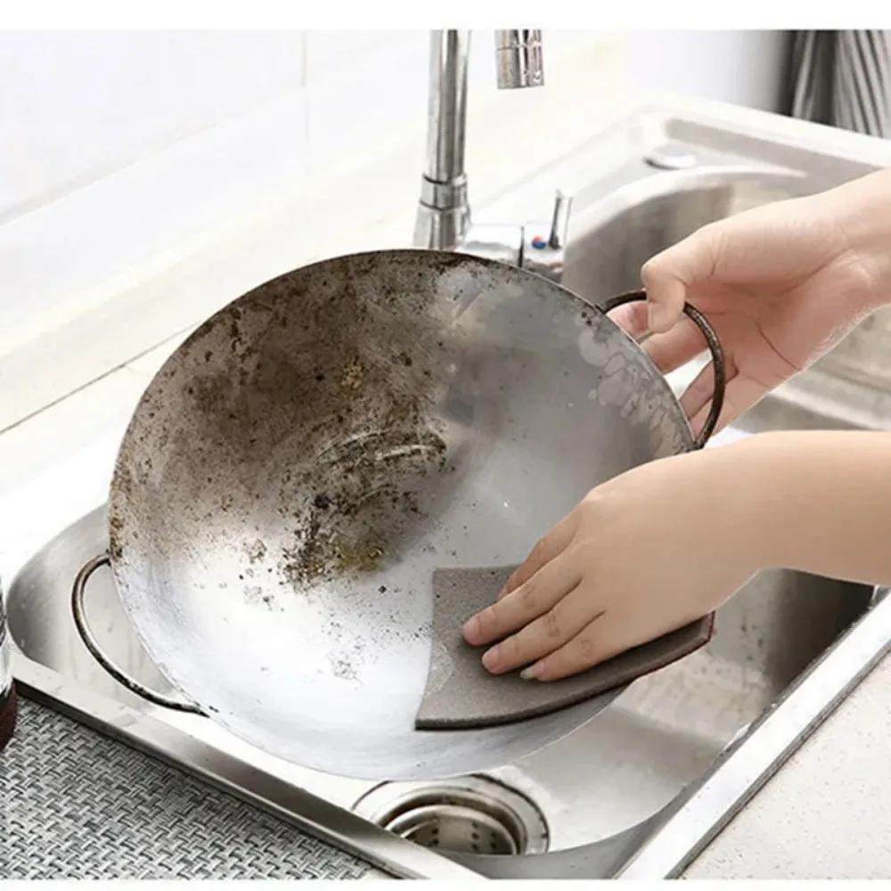 5/10 Pcs Useful Things for Kitchen Gadgets Cleaning Sponge Scouring Pad Silicon Carbide Brush Utensil Tools Home Supplies Garden