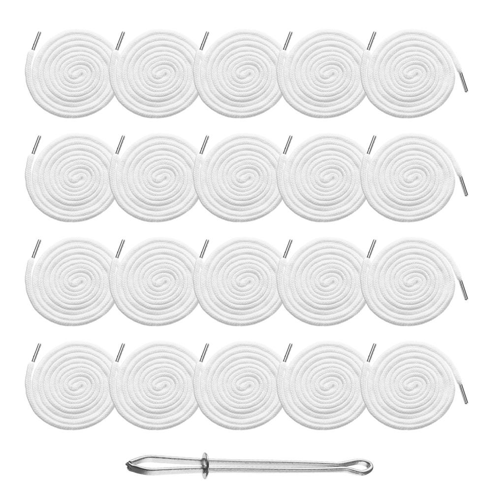 Uxcell 20pcs Trouser Waist Drawstring for Women Men Sports Pants Drawstring Cords Belt Rope String Sweater Hat Round Rope DIY