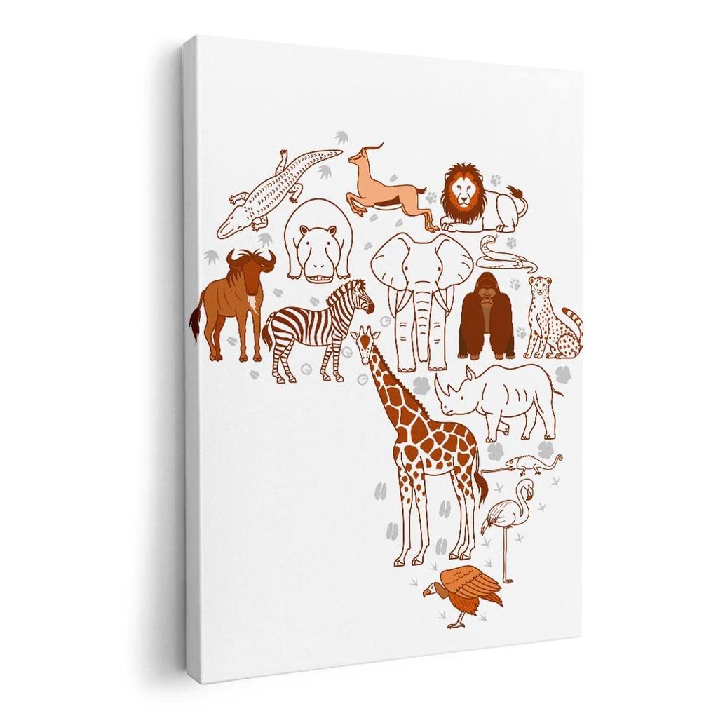 Art 420mm X Wall Wooden Stylish Interior Giraffe Panel, Painting, Decoration, Igsticker, 297mm, A3, Photo, Hanging, Frame, Decor, 016062, Animals,