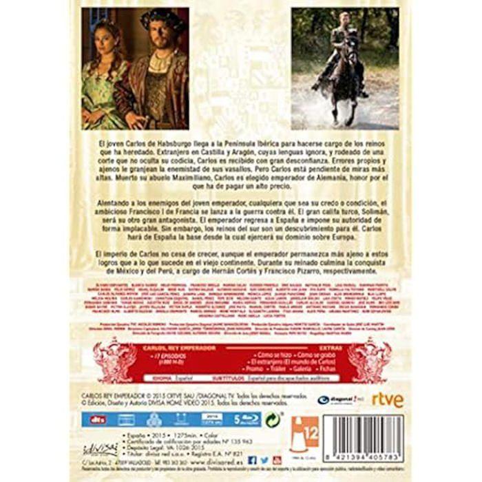 Blu-ray - Carlos, Rey Emperador - Importé d'Espagne - Langues disponibles - Film historique - Édition spéciale