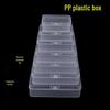 Clear Rectangle Storage Box for Soap Flakes, Wax Beads, Rubber Bands, and Hair Clips