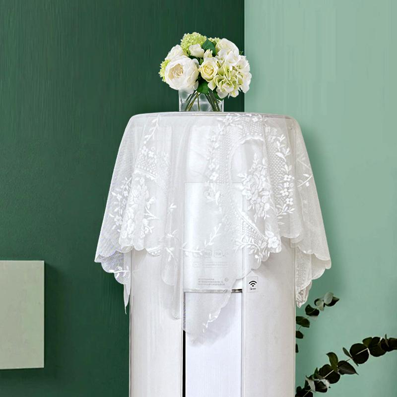 1Pc Tablecloth European Style Leisi Dust Cover Elegant Covering Dust Farmhouse Decoration Air Conditioning Cover Cloth