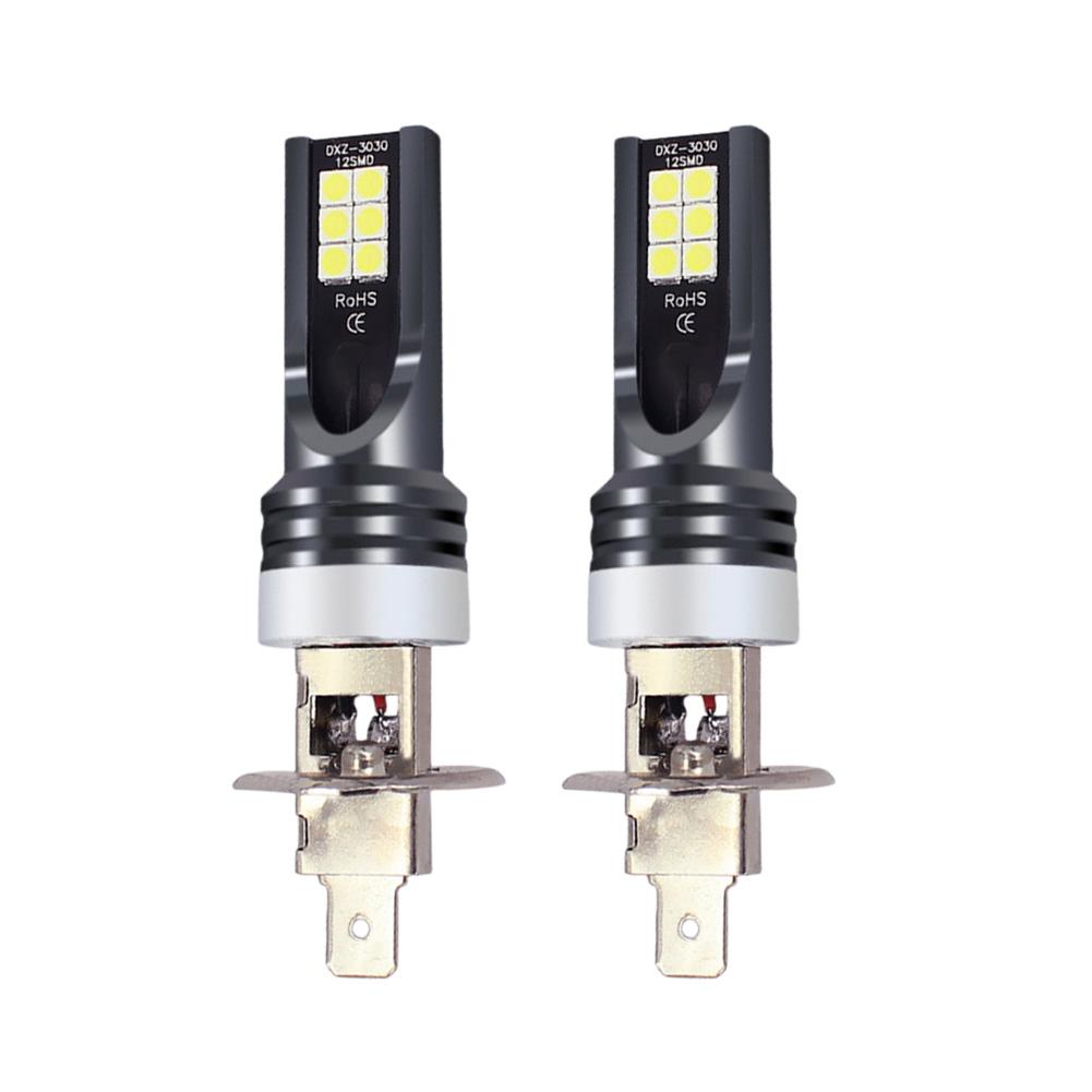 H4 H7 Car Headlight Bulb 7500K 24W Fog Lamp Super Bright LED Driving Lights 50000 Hours Life 12V-24V Car Replacement Accessories