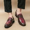 Men's shoes large size casual shoes fashion foot loafers trend British style small leather shoes