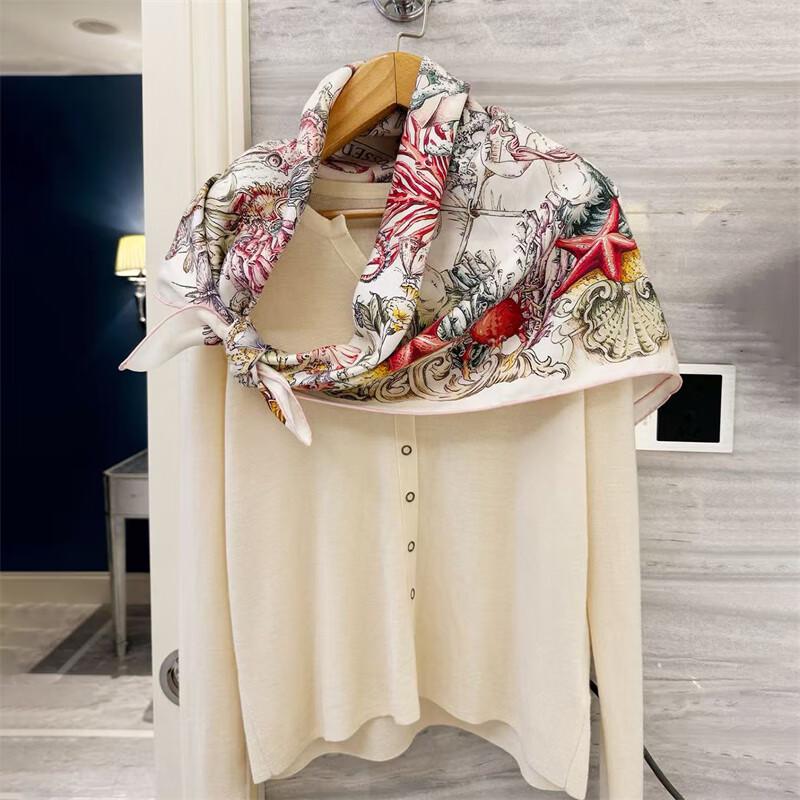 NINA SOLOR Underwater World Silk Scarf