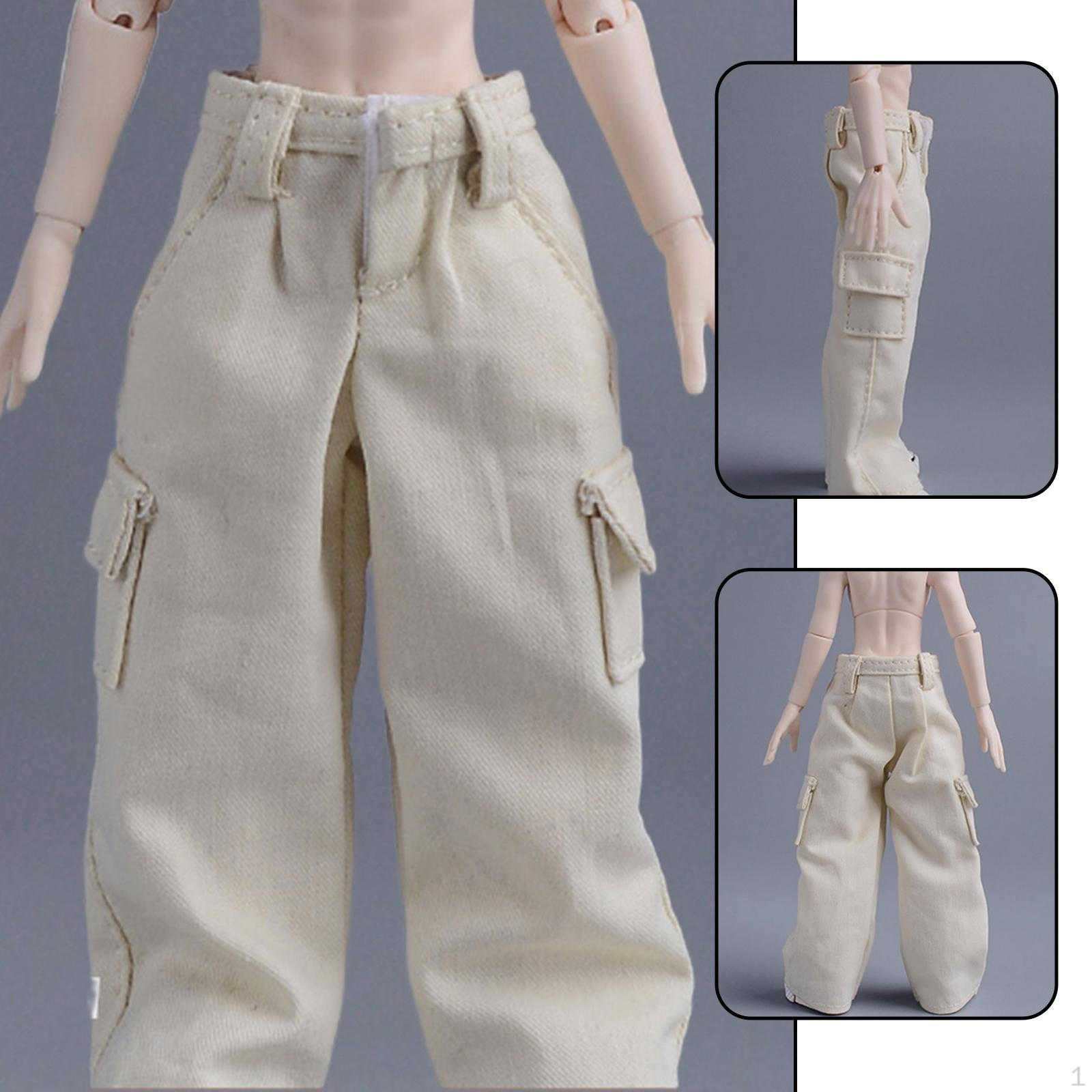 

Одежда и брюки для экшн-фигурок 1/12, мини-тканевая одежда, миниатюрная для 6-дюймовых кукол-мужчин белый