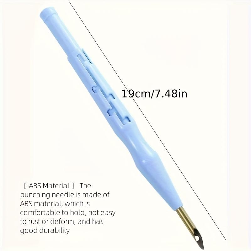 Colorful Thickened Embroidery 2pcs Knitted Handmade Embroidery-with Hook, Plastic Embroidery Knitted Embroidery Hook Needle,suitable for DIY Projects