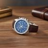 Casio 50 Meters Waterproof, Fashionable, Quartz Movement, Leather Strap, Japanese and Korean Watch, Men's Watch, Blue Dial MTP-W500L-2A