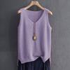 Fashion Large Size Ice Silk Suspender Vest Women's V Neck Knitted Bottoming Shirt Sleeveless Top Elegant Solid Color Loose Casual Simple Shirts