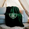 1PC Green Shield Emblem Design Printed Soft Flannel Blanket Throw for Adult Bedroom Living Room Sofa Camping Travel Fan gifts Christmas Gifts