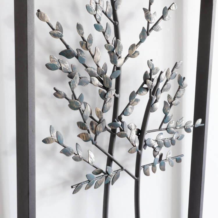Pannello Decorativo da Parete Kawahata Appeso 31x61cm Legno Decorazione Moderna per la Casa
