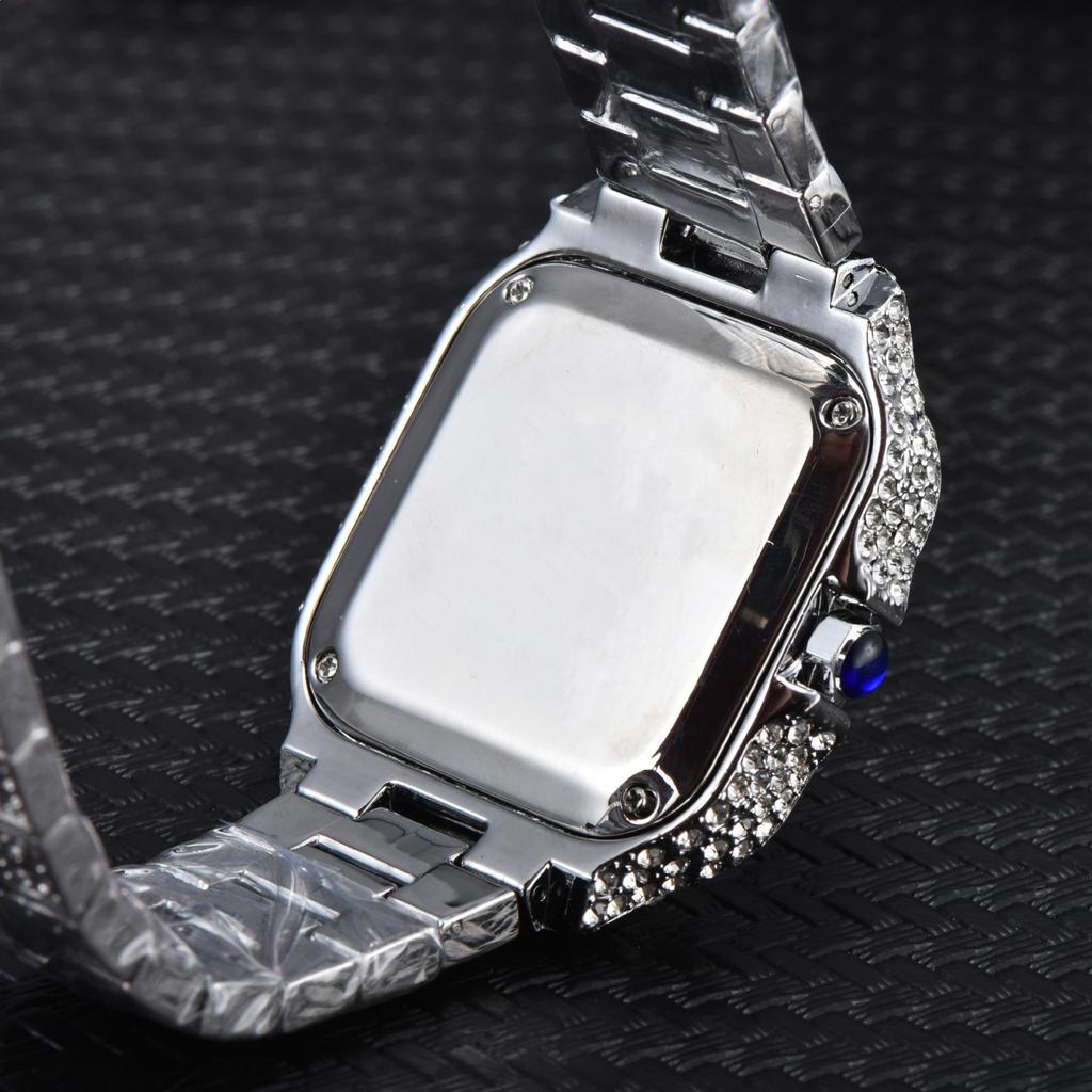 2025 NIRICHA Quartz Casual Steel Band Full Diamond Watch