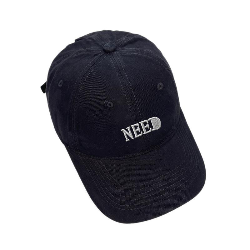 Need Letter Embroidery Baseball Cap With Adjustable Fit For Sun Protection And Casual Wear