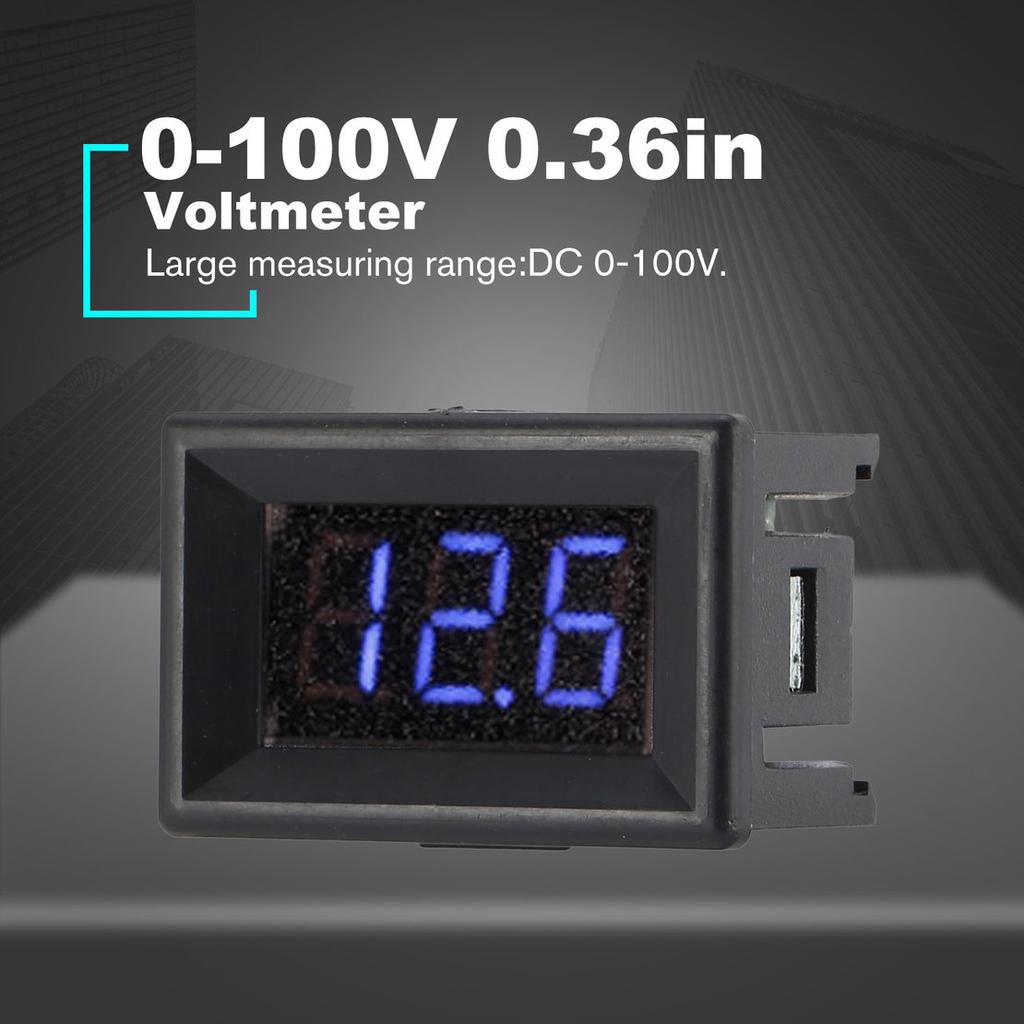 Boaby Digital Voltmeter 5pcs Blue 0.36 Inch Digital Display DC Voltmeter Three-Wire LED Volt Meter Voltage Monitor Boaby Digital Voltmeter 5pcs Blue 0.36 Inch Digital Display DC Voltmeter Three-Wire LED Volt Meter Voltage Monitor