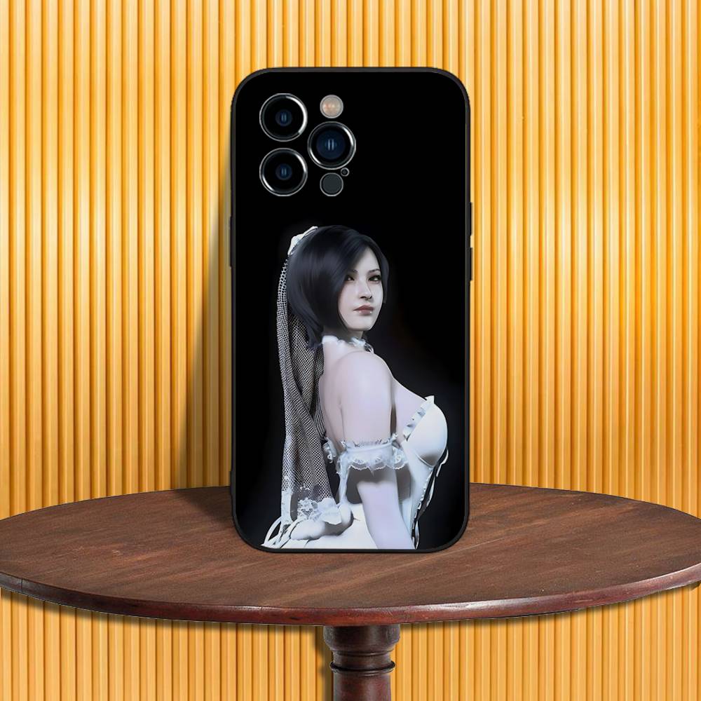 Ada Wong R-Resident E-Evil Phone Case For iPhone 17,16,15,14,13,12,11 Pro,Max,Plus,XR,Mini,Air,E Black Full-coverage Soft Case