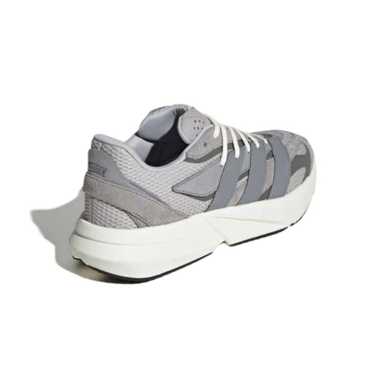 Adidas Lightblaze Grey Iron Metallic Unisex Sneakers Grey-Two Grey-Three IH8607