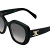 Celine Logo Square Sunglasses Women Sunglasses Black CL40226U5.