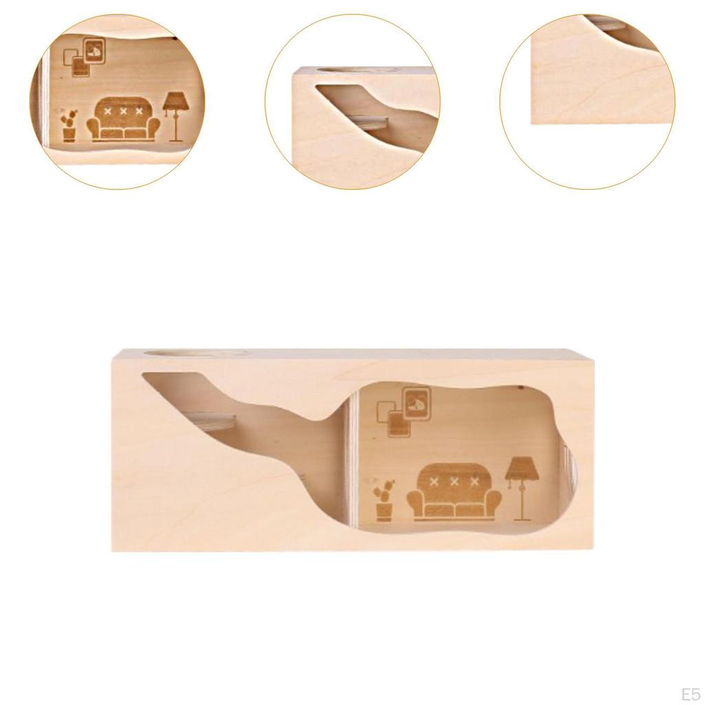 Hamster Cage Accessories Hiding Supplies Decoration Peeking Shed Hideout for Hamsters Gerbils