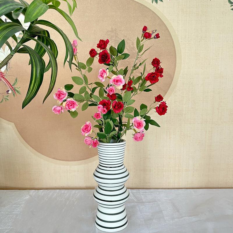 Mini Flower Artificial Rose Wedding Hotel Restaurant Desktop Decoration Ornament