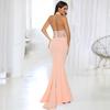Popular women's clothing, sexy neck halter lace wedding dress, long dress.