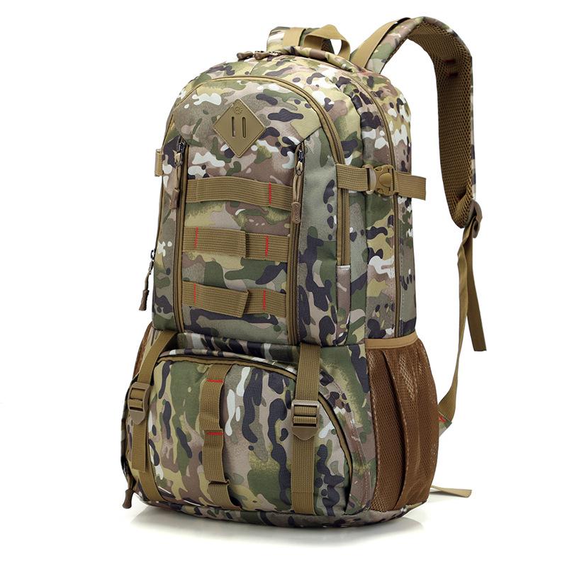 50L Molle Camo Tático Militar Do Exército Mochila À Prova D 'Água Caminhadas Caça Turista Esporte Ao Ar Livre Bolsa