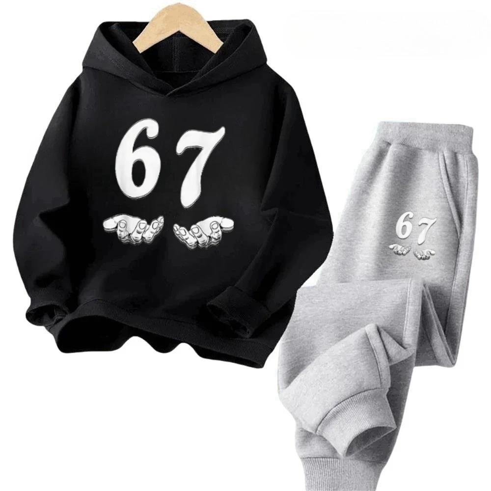 67 Веселый детский комплект Мультяшный спортивный костюм с принтом Стич Повседневный детский наряд Детский модный трендовый комплект 100