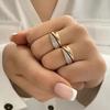 Minimalistischer Strass-Offener Zeigefingerring Für Damen Nischen-Design Verstellbar Elegantes Persönlichkeitsstatement Schmuckband
