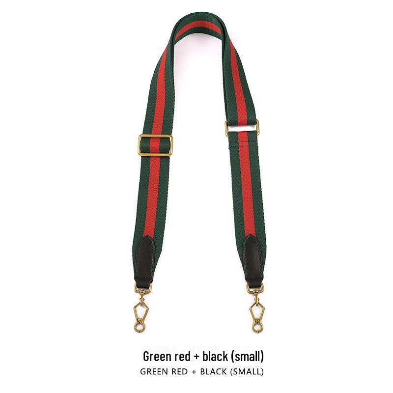 G-Chi Verstellbarer Canvas-Gurt Schultergurt, 3,8CM, Grün und Rot, F-46, Crossbody-Ersatz.