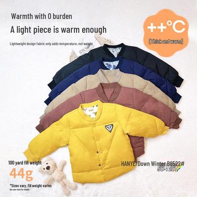 Giacca Invernale Leggera da Ragazzo con Cartoni Animati - 90% Piuma d'Anatra Bianca Calda Intimo