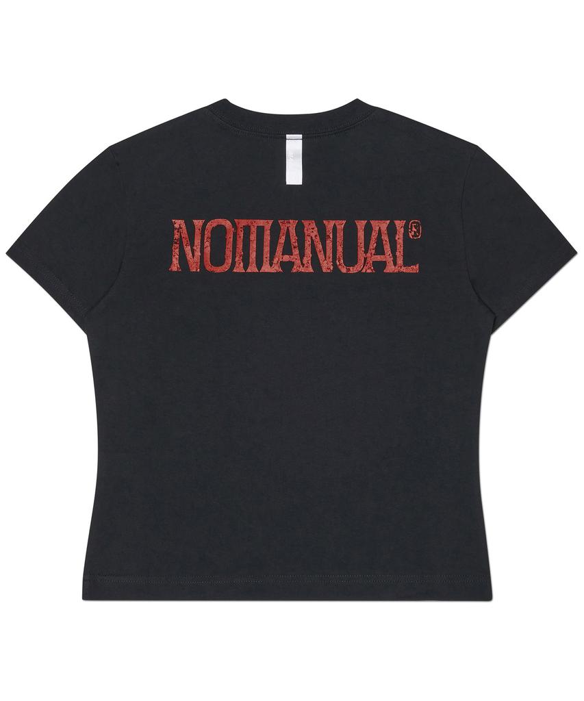 Nomaenyueol Two Face Logo T-Shirt (Woman) - Black