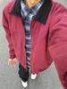 Men's Retro Lapel Workwear Jacket - Spring/Autumn Loose Fit Trendy Outerwear