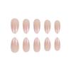 Pink French Tip Almond Wearable False Nails