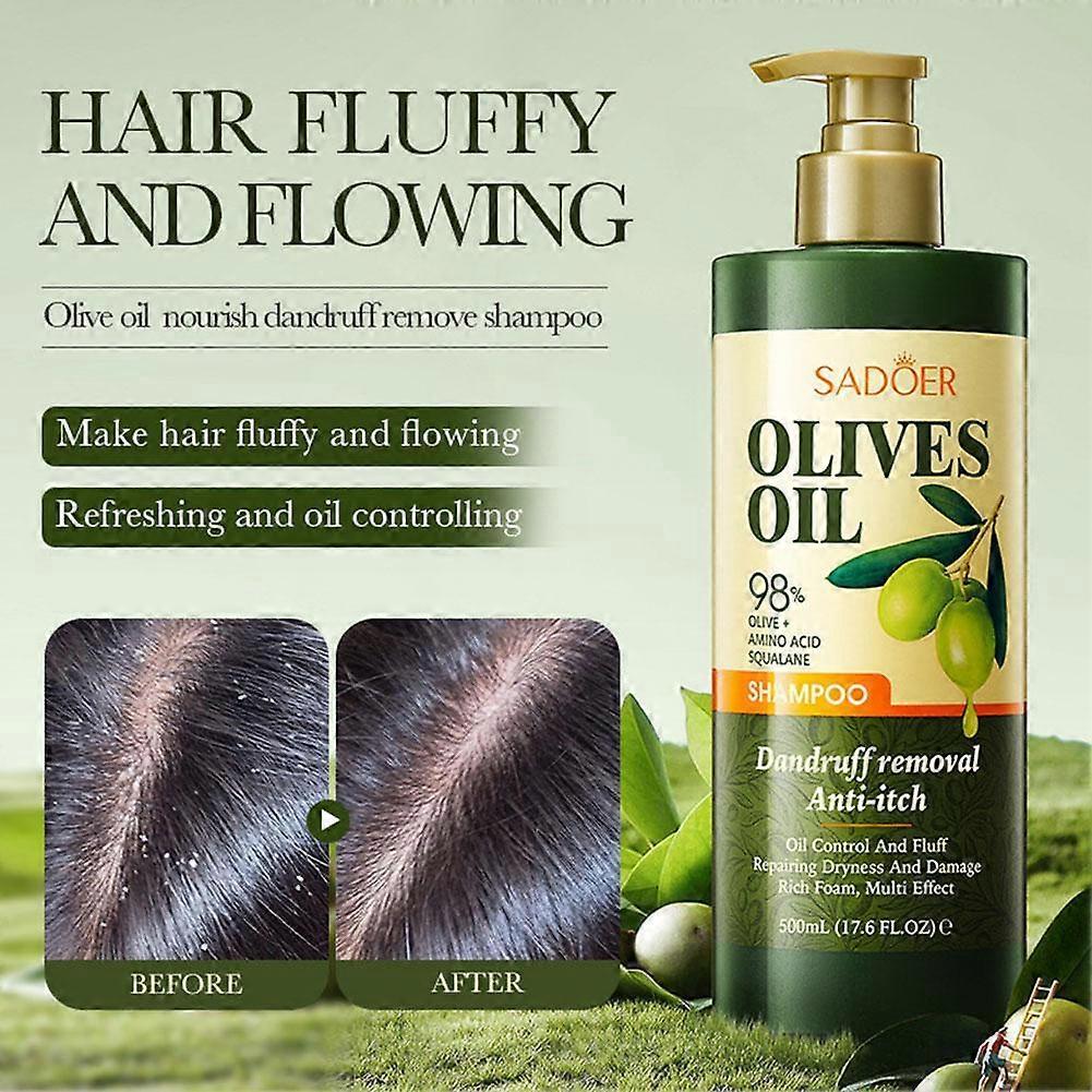 Olive Hair Shampoo Anti-Dandruff For Smoothing Hair Care 500ml