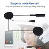 MH01 Bluetooth-compatible 5.0 Rechargeable Hands-free Motorcycle Headset Helmet Headphone