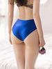 Sexy Smooth Shiny High Waist G-String Sheer See Through Brief Candy Color Elastic T-Back Oil Thong Underwear Erotic Lingerie
