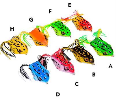 Promotion Factory Price Soft Wood and Silicone Frog Minnow Lure 5g 9g 13g 17.5g Artificial Bait for Trout and Carp Fishing