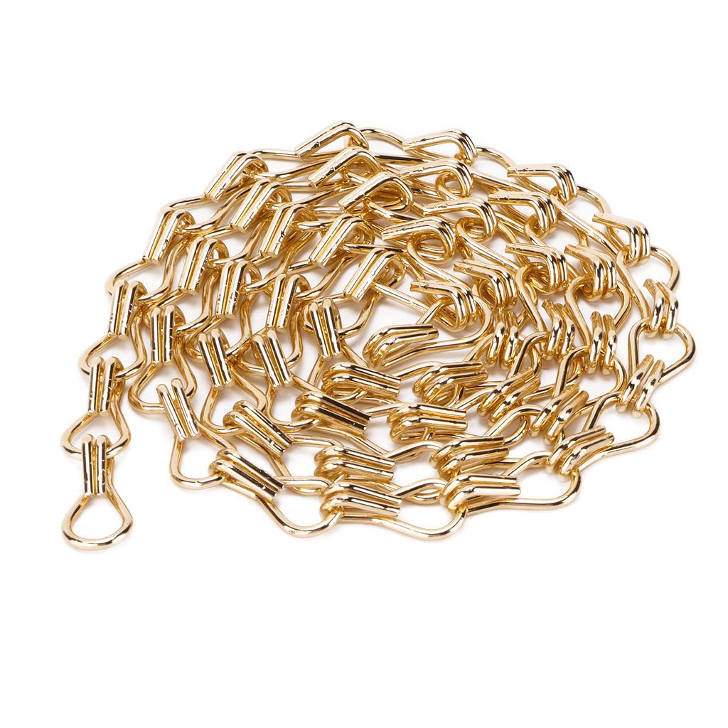 2Pcs Hanging Chain One Meter Rustproof Anticorrosion Convenient Assembly Light Fixture Chain for DIY Bird FeedersGold