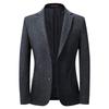 Men's Casual Suits Autumn and Winter Wool Stretch Men's Suits Slim Small Suits Men's Korean Style Single Suit