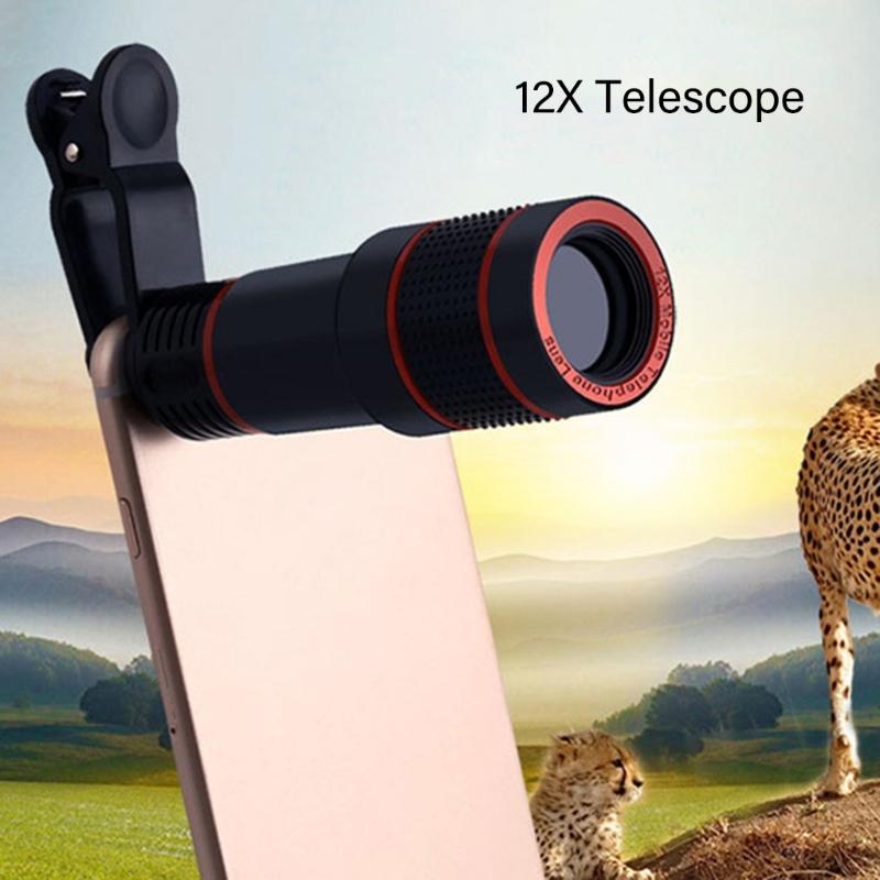 Phone Telephoto Lens with Adjustable Mount Professional Camera Accessory for Outdoor Photography Travel Observation