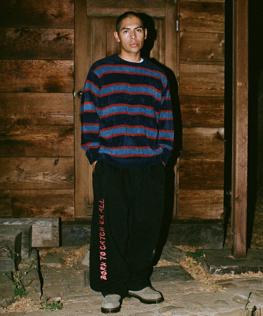 WKNDRS Striped Knit Sweater (Navy)